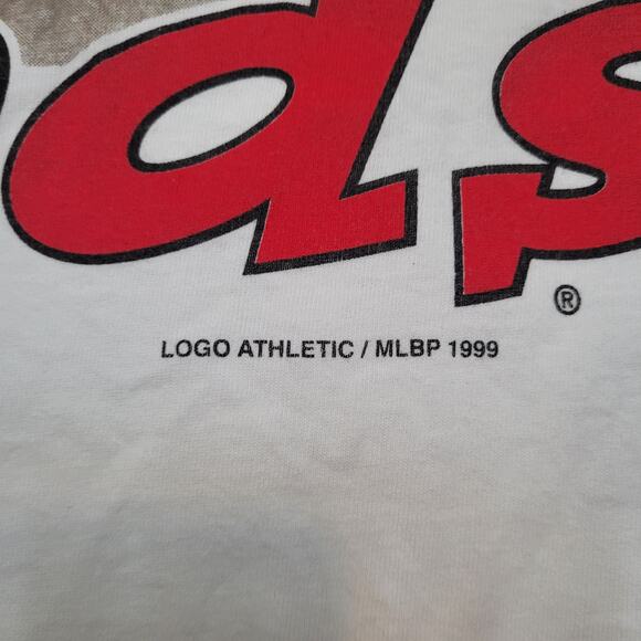 VTG 1999 Cincinnati Reds T-Shirt Logo Athletic Mens L Y2K 90s - Picture 3 of 13